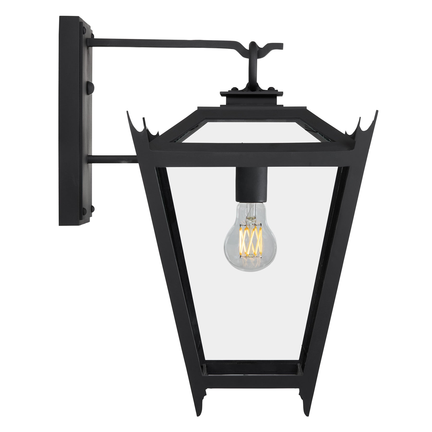 Handmade Exterior Outdoor Lighting by Santa Barbara Lighting Company | Kirsten Arm Mount