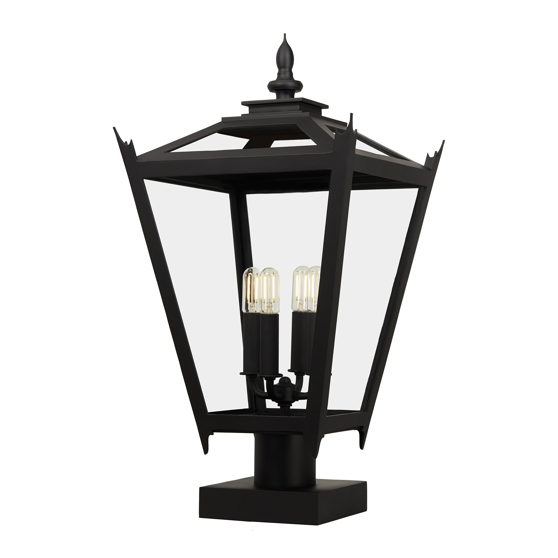Kirsten Post Mount Light Fixture Handmade by Santa Barbara Lighting Company | Exterior Lighting from Santa Barbara, California | Luxury Lighting
