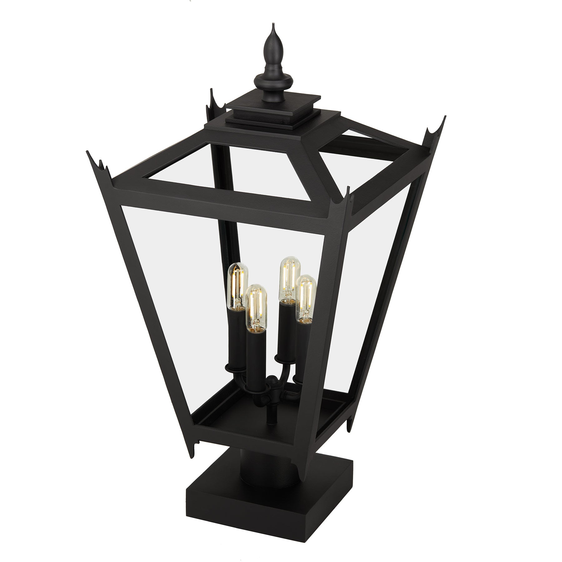 Kirsten Post Mount Light Fixture Handmade by Santa Barbara Lighting Company | Exterior Lighting from Santa Barbara, California | Luxury Lighting