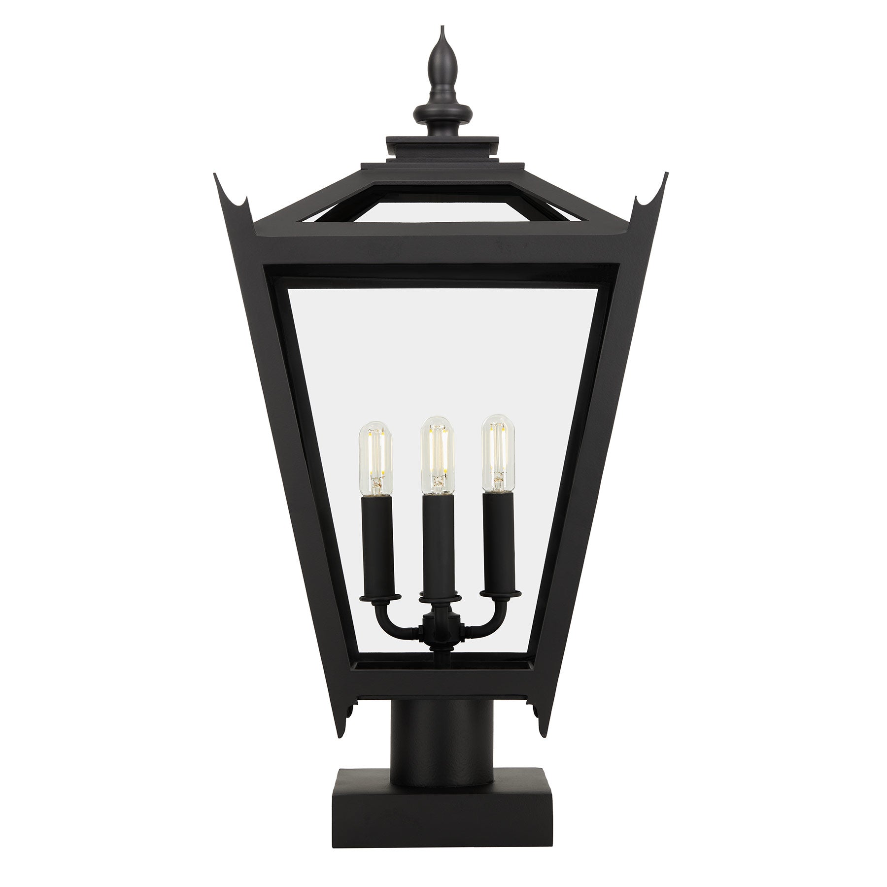 Kirsten Post Mount Light Fixture Handmade by Santa Barbara Lighting Company | Exterior Lighting from Santa Barbara, California | Luxury Lighting