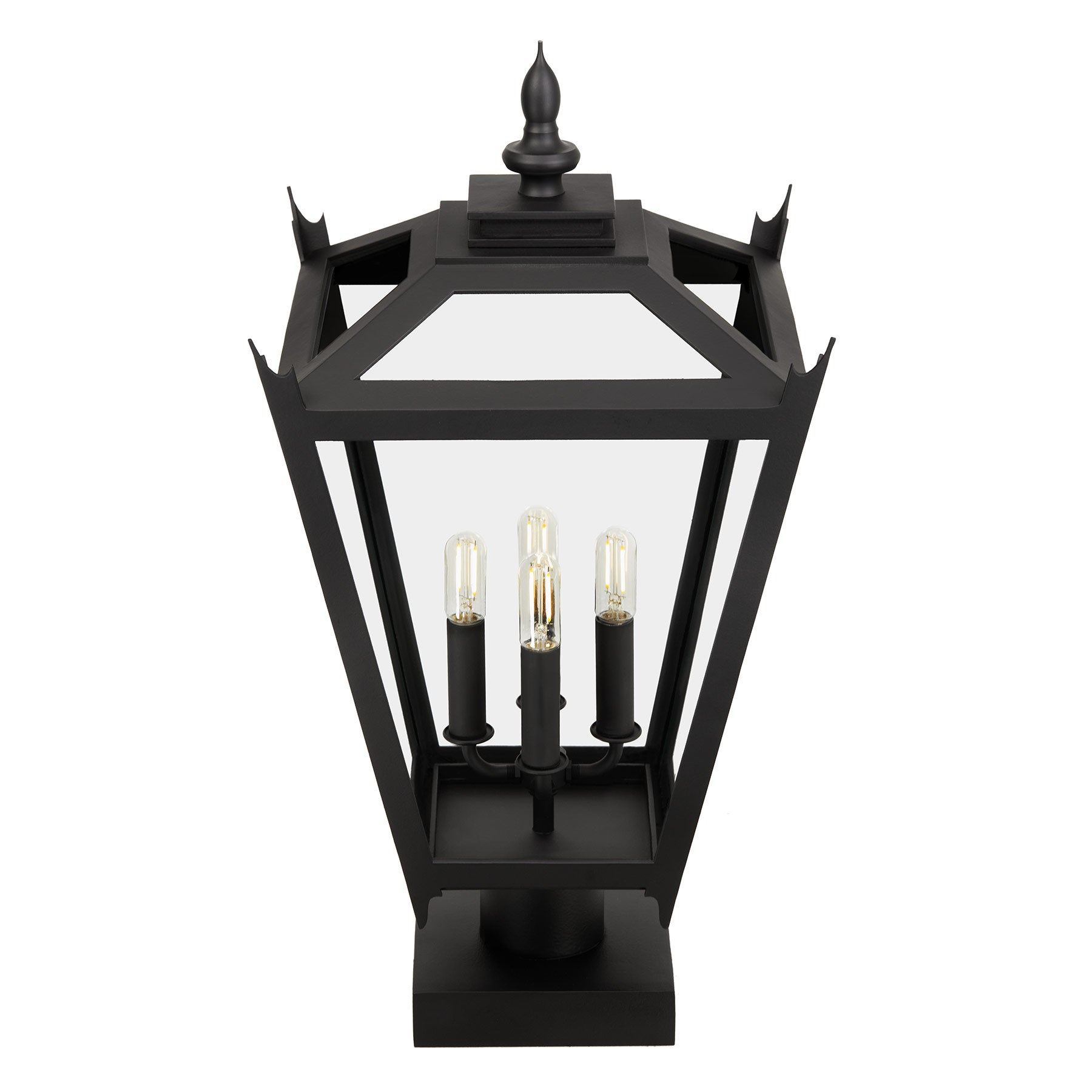 Kirsten Post Mount Light Fixture Handmade by Santa Barbara Lighting Company | Exterior Lighting from Santa Barbara, California | Luxury Lighting