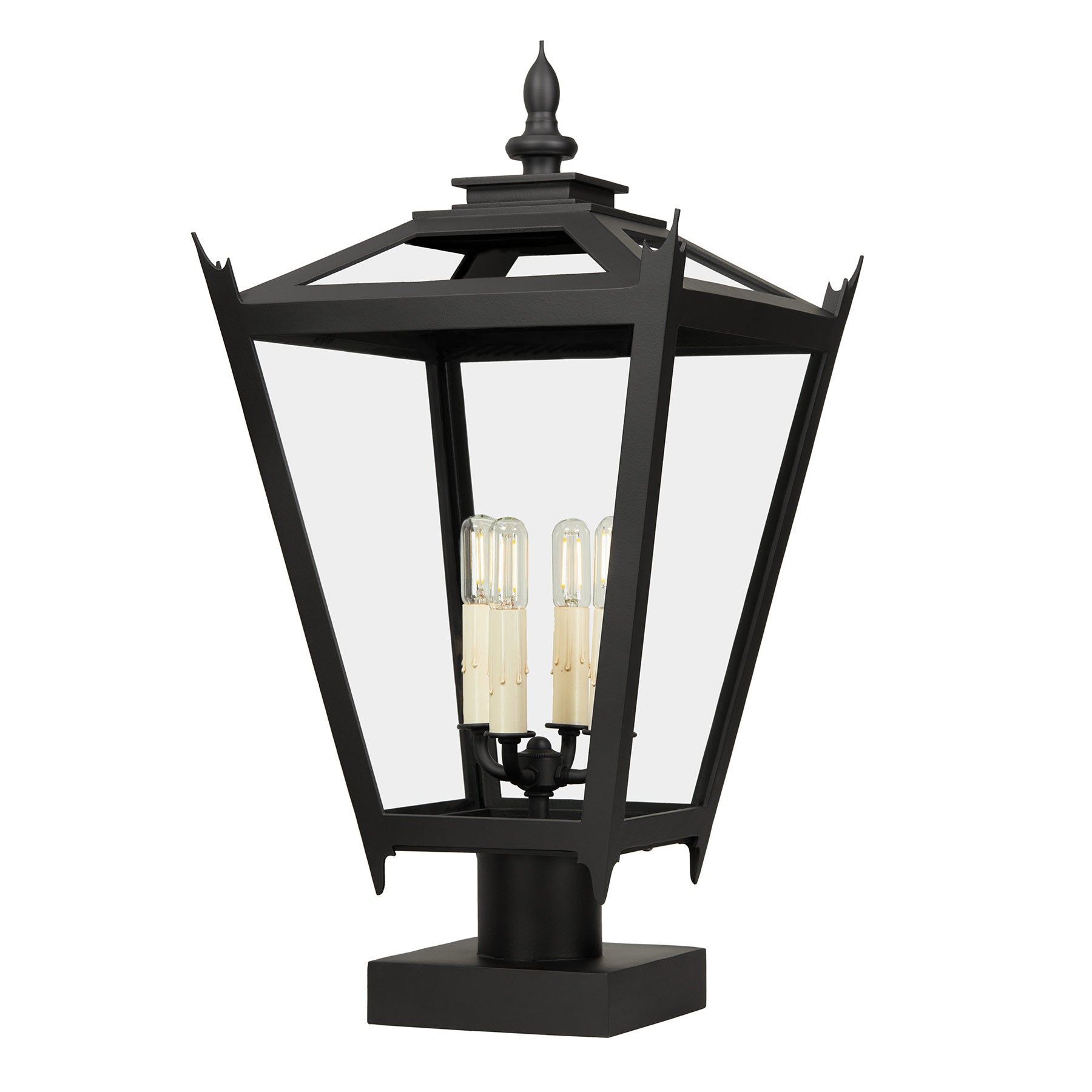 Kirsten Post Mount Light Fixture Handmade by Santa Barbara Lighting Company | Exterior Lighting from Santa Barbara, California | Luxury Lighting