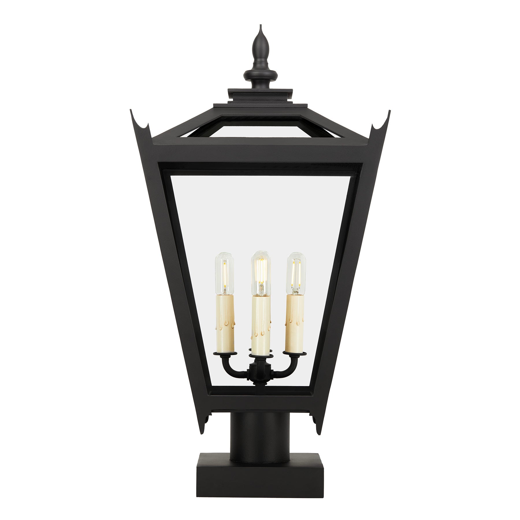 Kirsten Post Mount Light Fixture Handmade by Santa Barbara Lighting Company | Exterior Lighting from Santa Barbara, California | Luxury Lighting