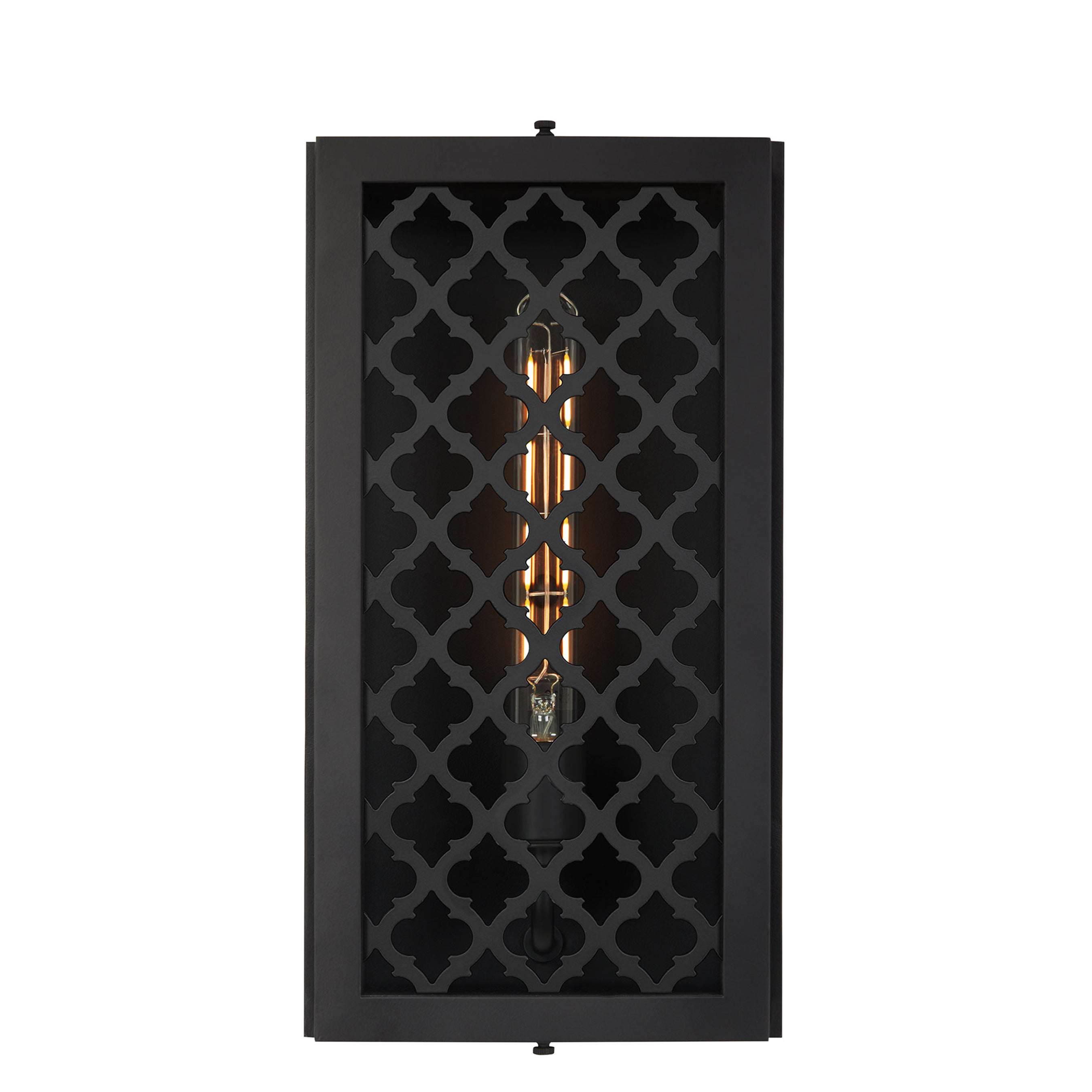 Shoreline Decorative Grid Handmade Exterior Lighting Fixture by Santa Barbara Lighting Company