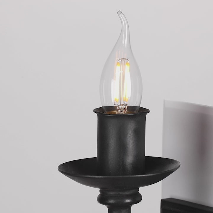 Marion Wall Sconce Interior Light Fixture, Arm Mount Wall Light | Handmade by Santa Barbara Lighting Company | Exterior and Interior Steel Lighting | Elegant, Timeless and Versatile Designs for Various Architectural styles | Luxury Outdoor Lighting