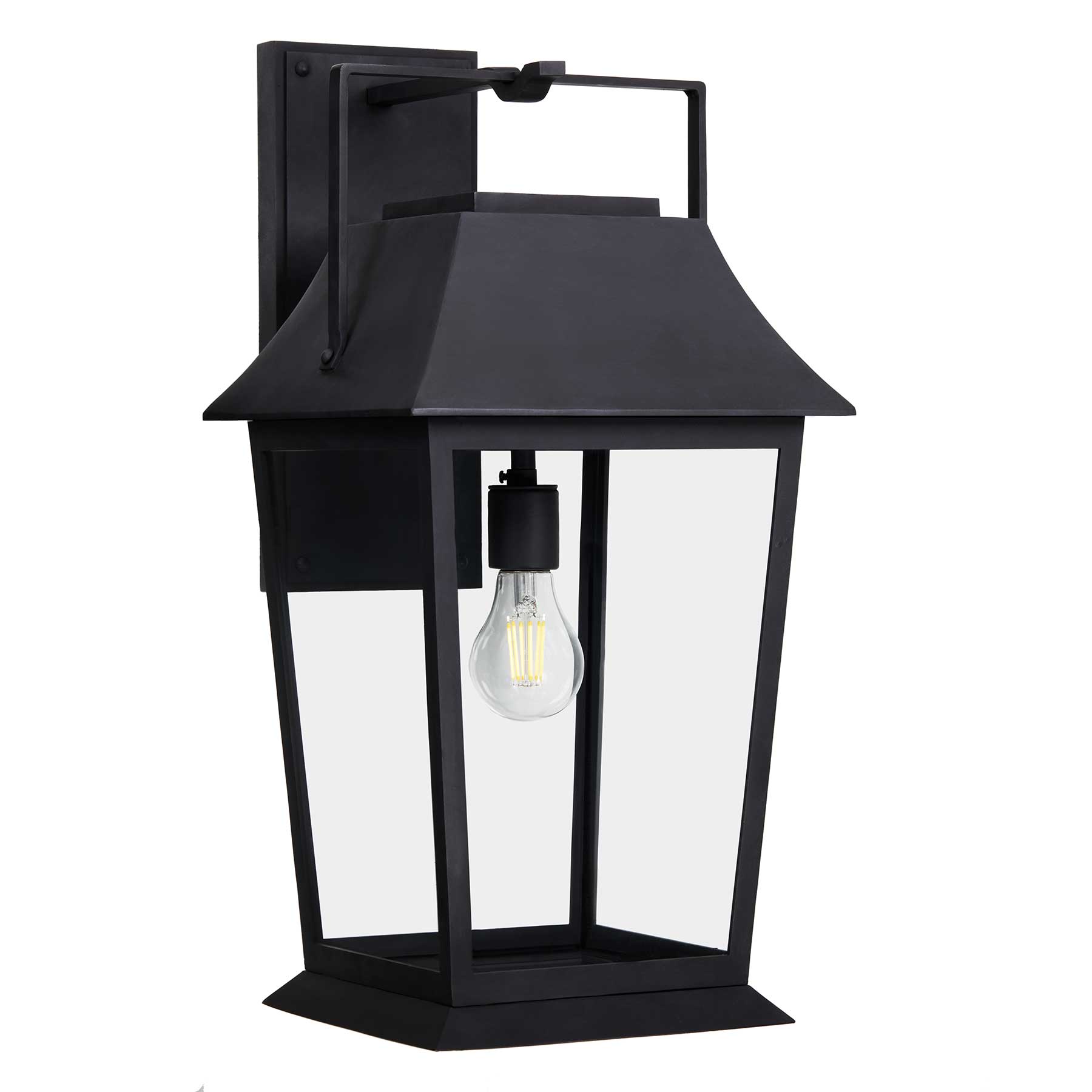 Biltmore Arm Mount by Santa Barbara Lighting Company handle lantern exterior lighting heavy gauge steel 