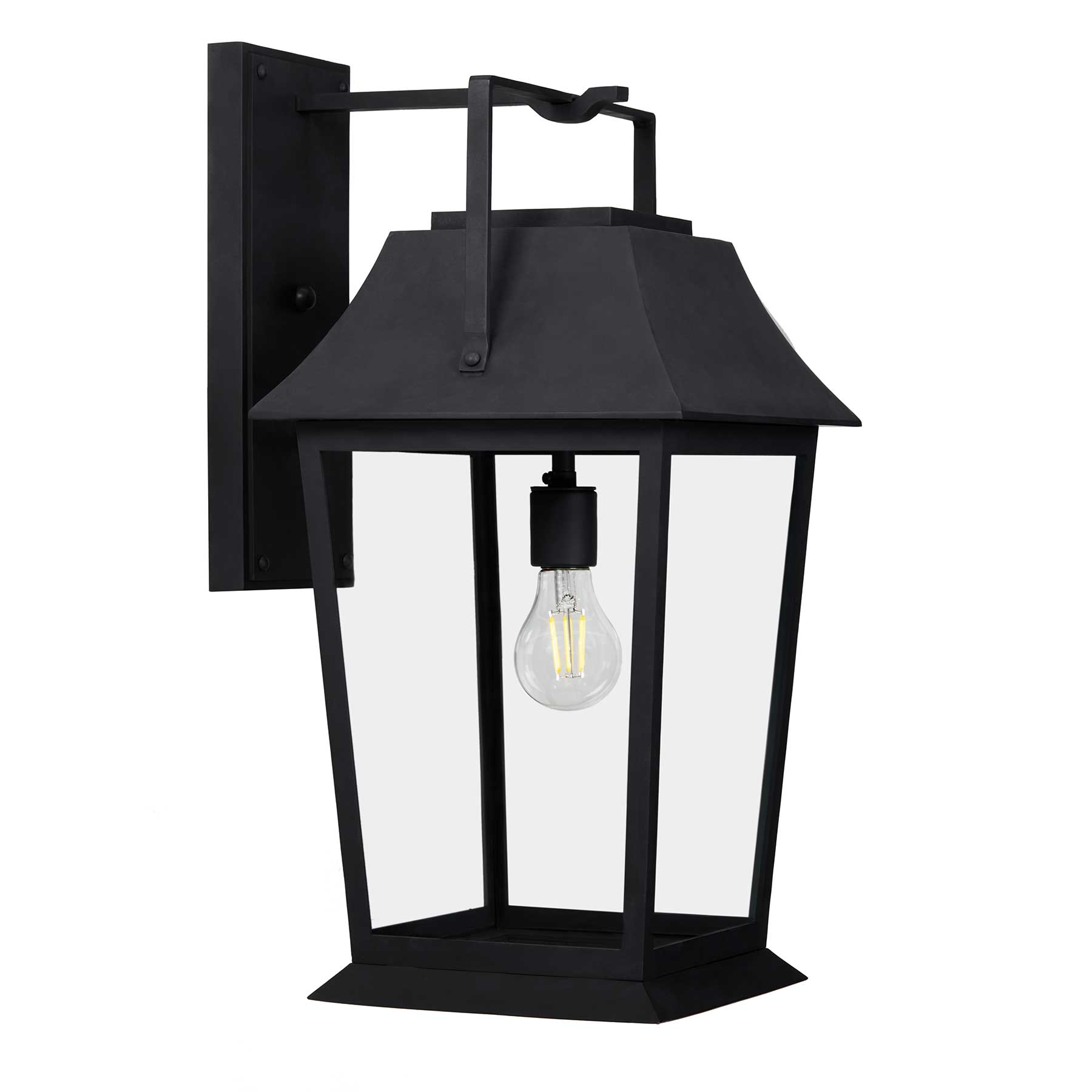 Biltmore Arm Mount by Santa Barbara Lighting Company exterior lighting handle lantern heavy gauge steel 