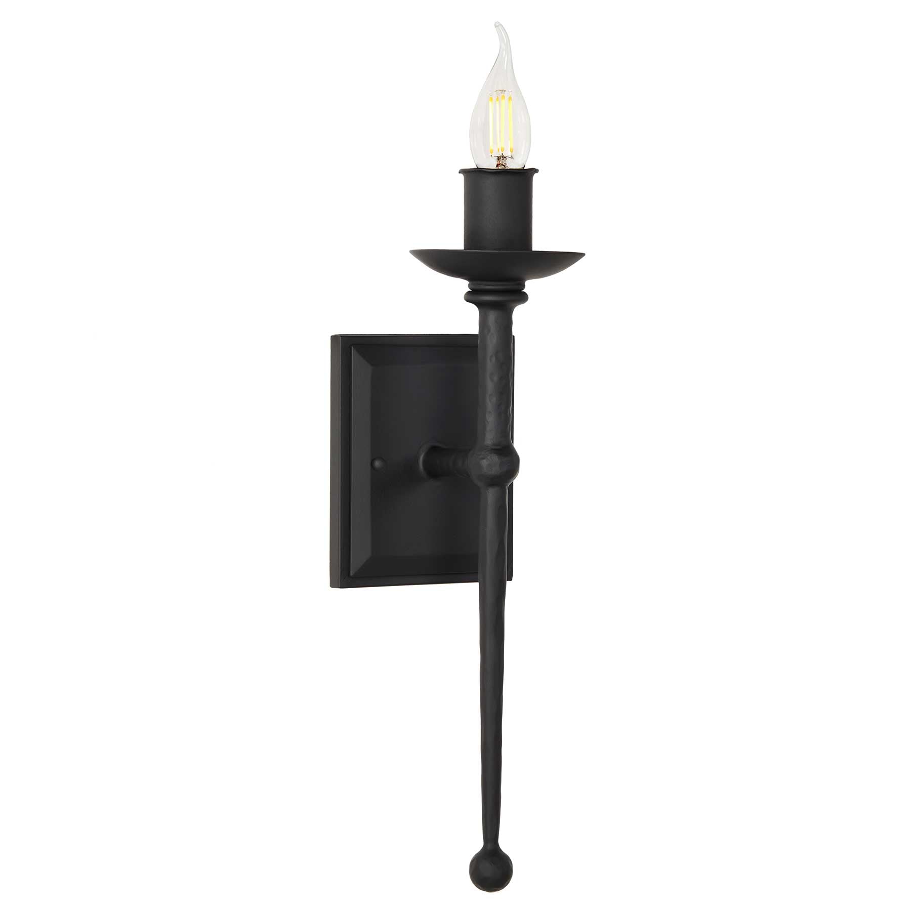 Marion Sconce by Santa Barbara Lighting Company heavy gauge steel exterior lighting wrought iron