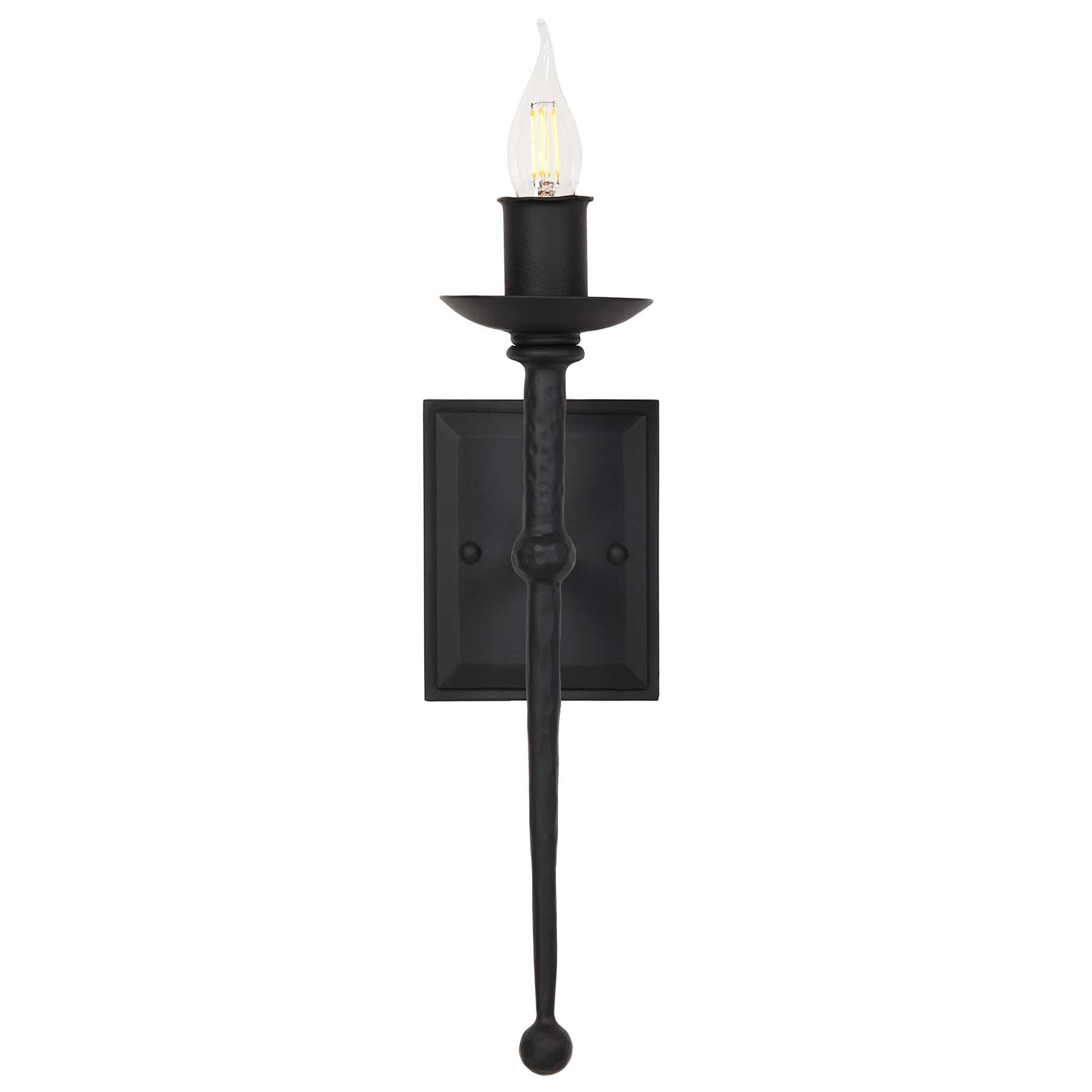Marion Sconce by Santa Barbara Lighting Company heavy gauge steel exterior lighting wrought iron