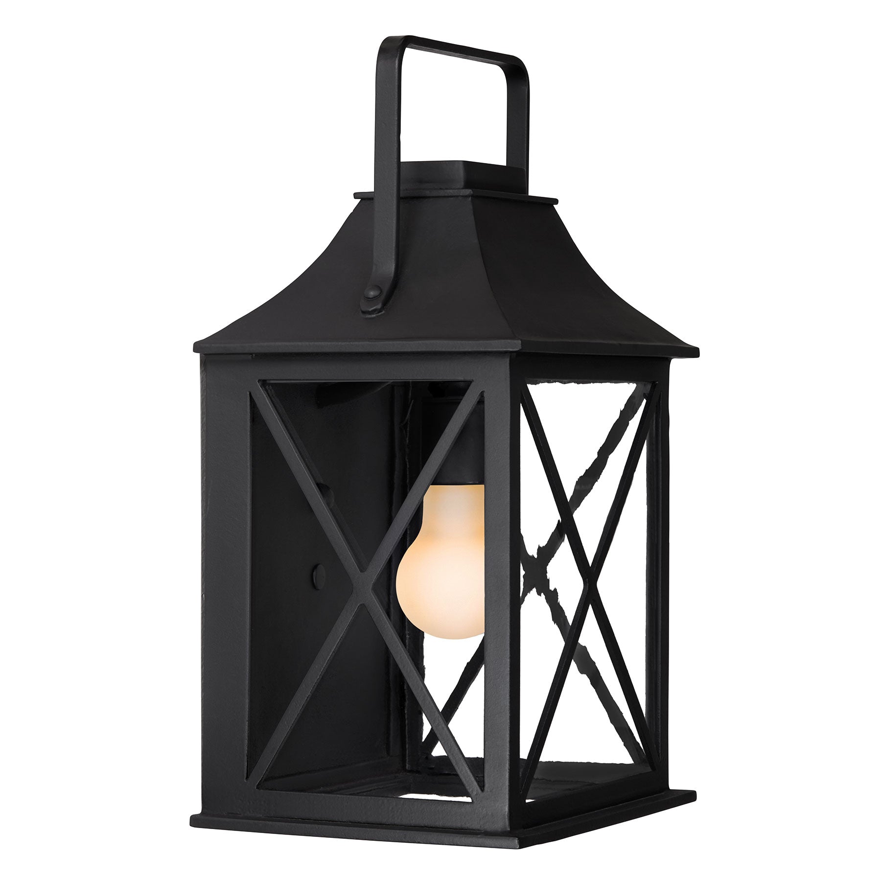 Handmade Exterior Outdoor Lighting by Santa Barbara Lighting Company | The Bridgeport X Wall Mount