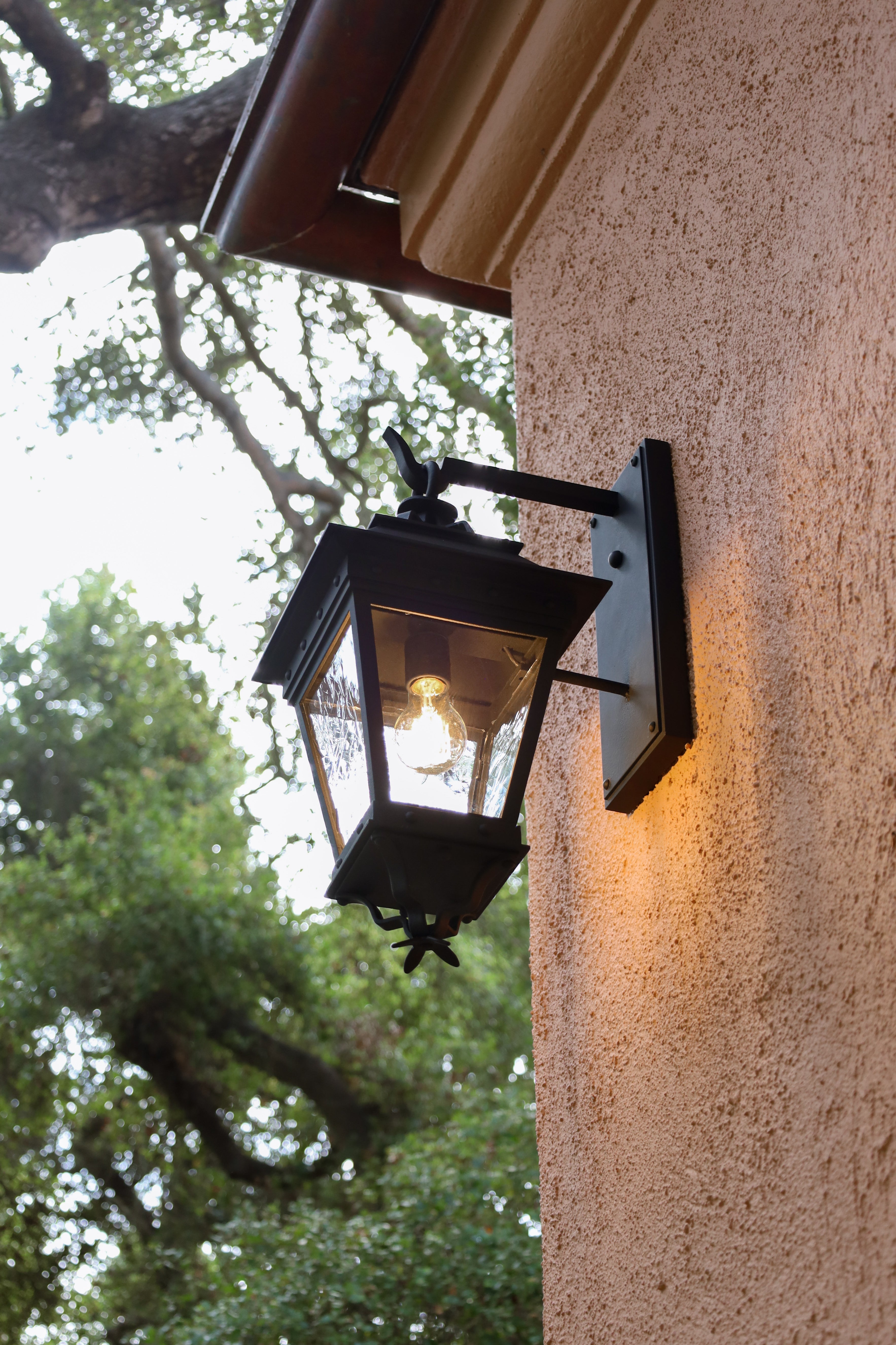 The Presidio Lantern Handmade by Santa Barbara Lighting Company at Lotusland